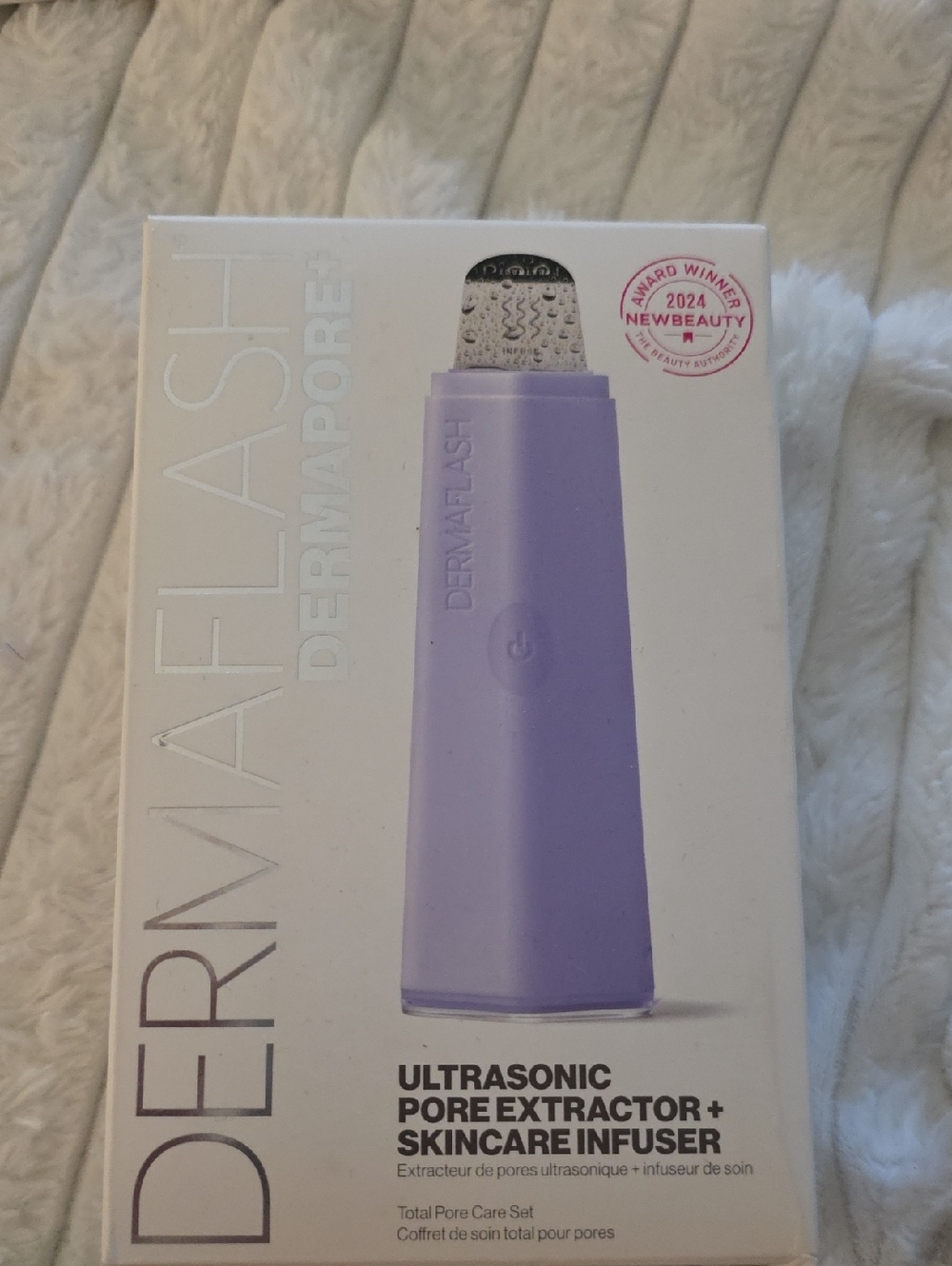 Dermaplash Ultrasonic Pore Extractor + Skincare Infuser - Lavender